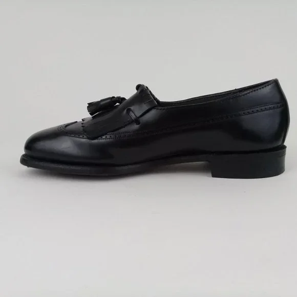 Dexter Men Kiltie Tassel Made in USA Black Loafers - Picture 5 of 13